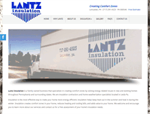 Tablet Screenshot of lantzinsulation.net